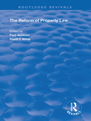cover image of The Reform of Property Law